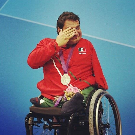8. When Arnulfo Castorena won his first gold medal in swimming for Mexico in the Paralympics