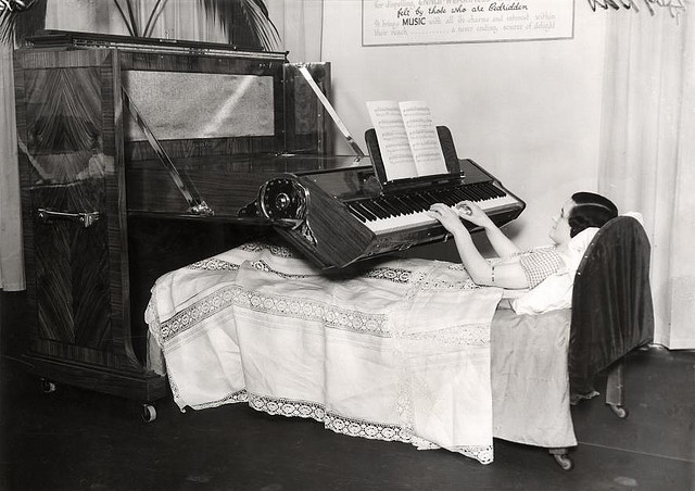 Piano for the bedridden