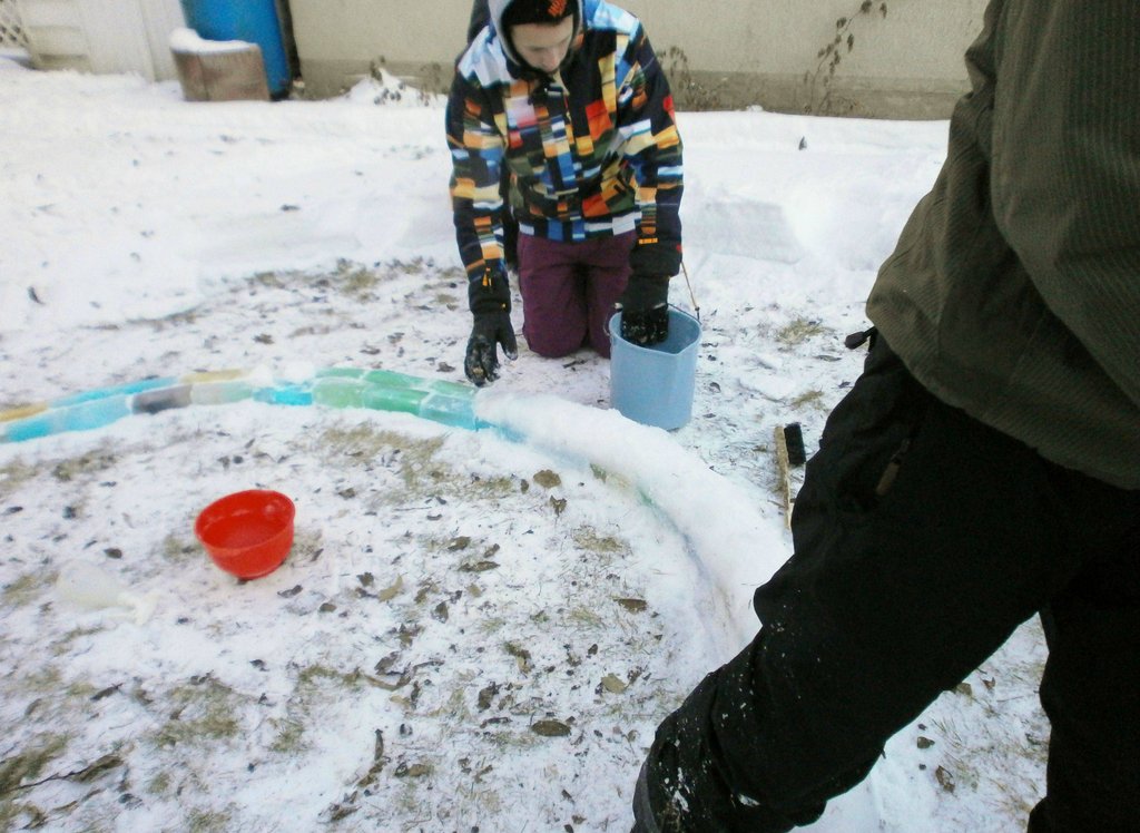 Building the spiral....