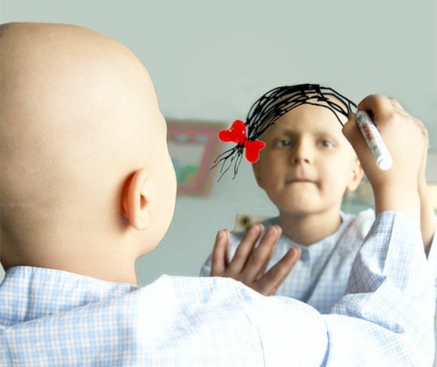 18. When a cancer patient drew her wish on a mirror