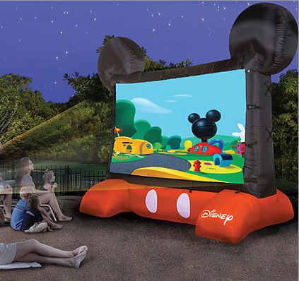 Disney-Themed Inflatable Outdoor Movie Screen
