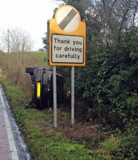 This optimistic road sign.