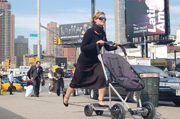 Baby Stroller and Scooter Hybrid