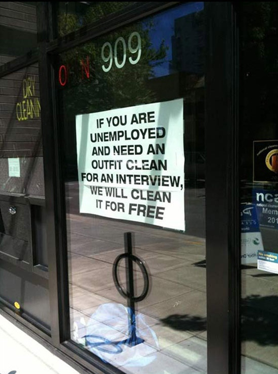 When these people put this up in front of their launderette.