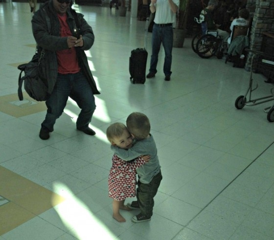 And these two little kids who just met for the first time.