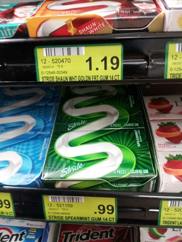The time that gum revealed itself to be infinite.