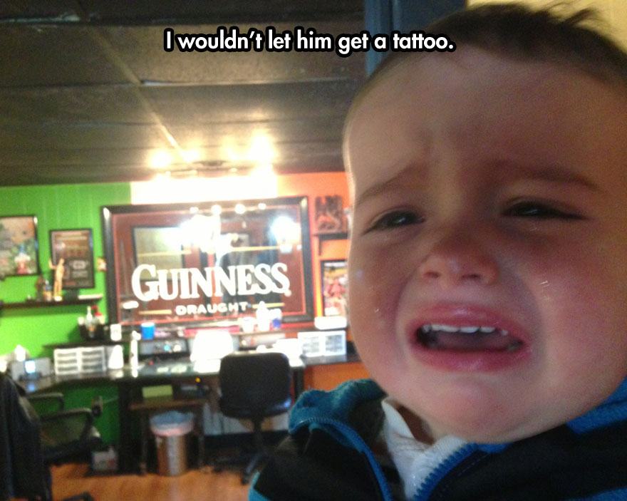 funny-baby-crying-tattoo-shop-mirror