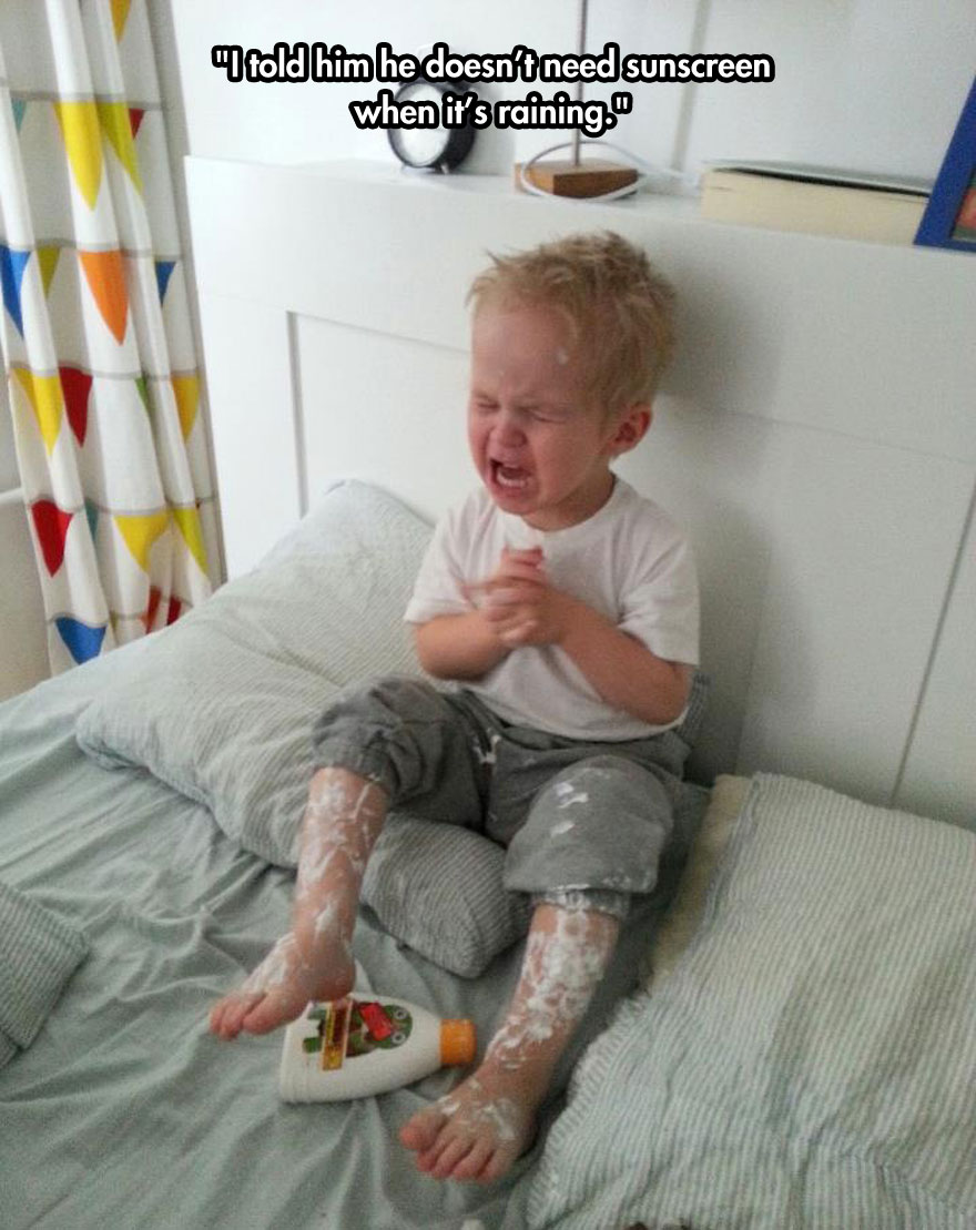 funny-toddler-crying-bed-sunscreen