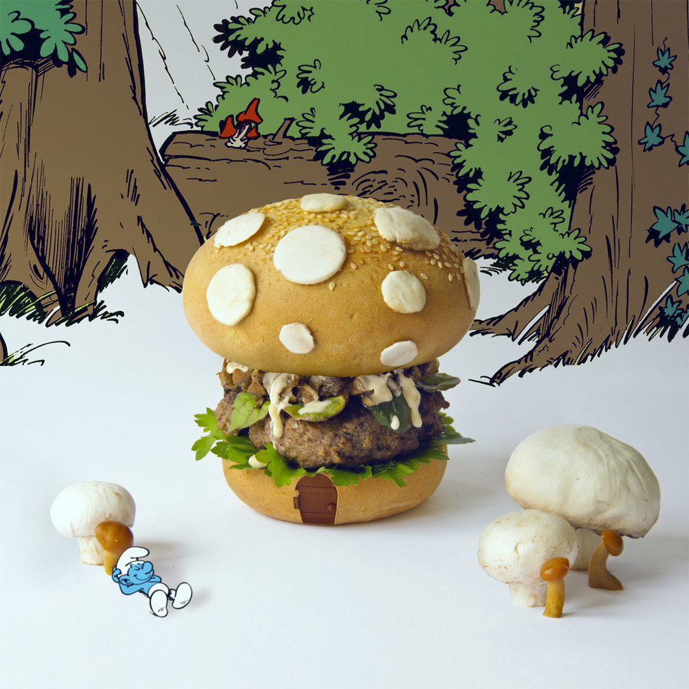 The Smurf Burger