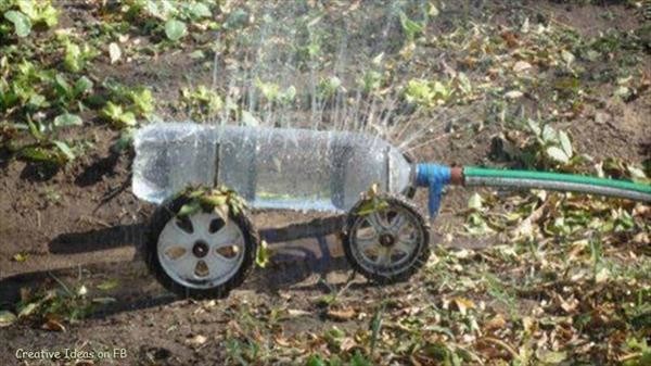 self made bottle watering idea