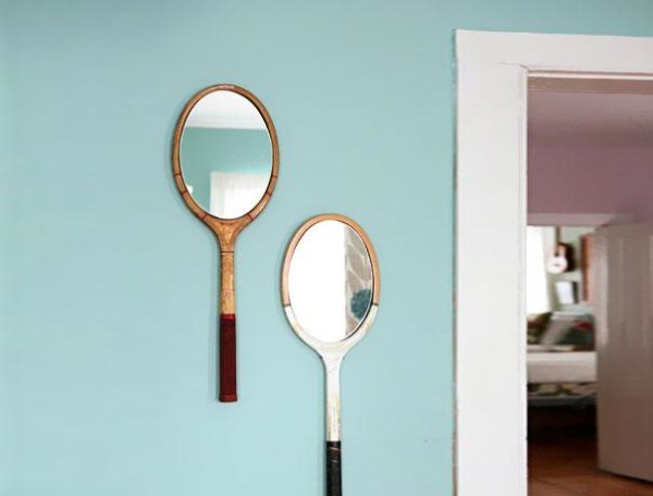 tennis racket turned to mirror frames