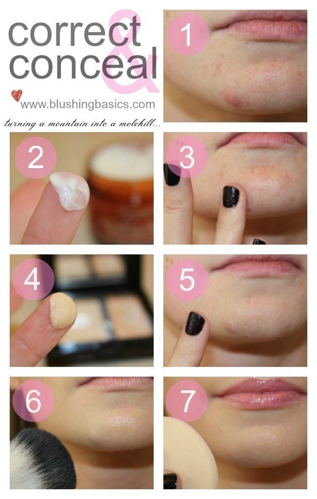 When you've got a massive pimple that needs concealing, follow these steps.
