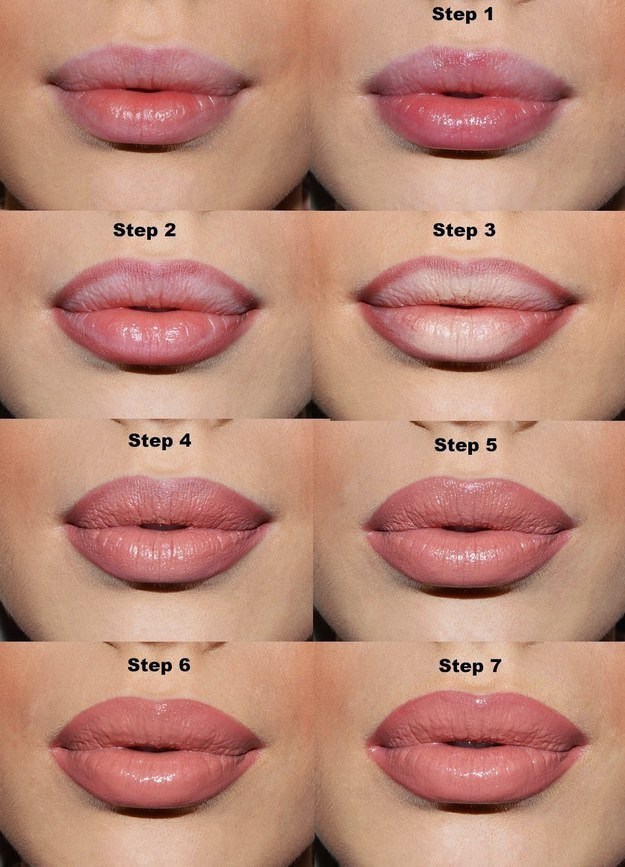 Or, make use of your concealer and lip liner to make your lips look fuller.