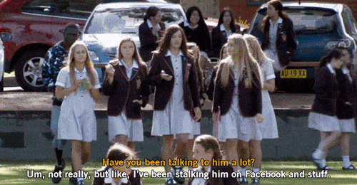private school girl animated GIF 