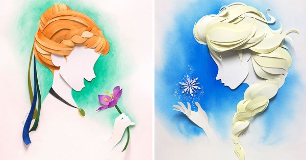 LA Artist Uses Paper To Recreate Disney Characters In Intricate 3D ...