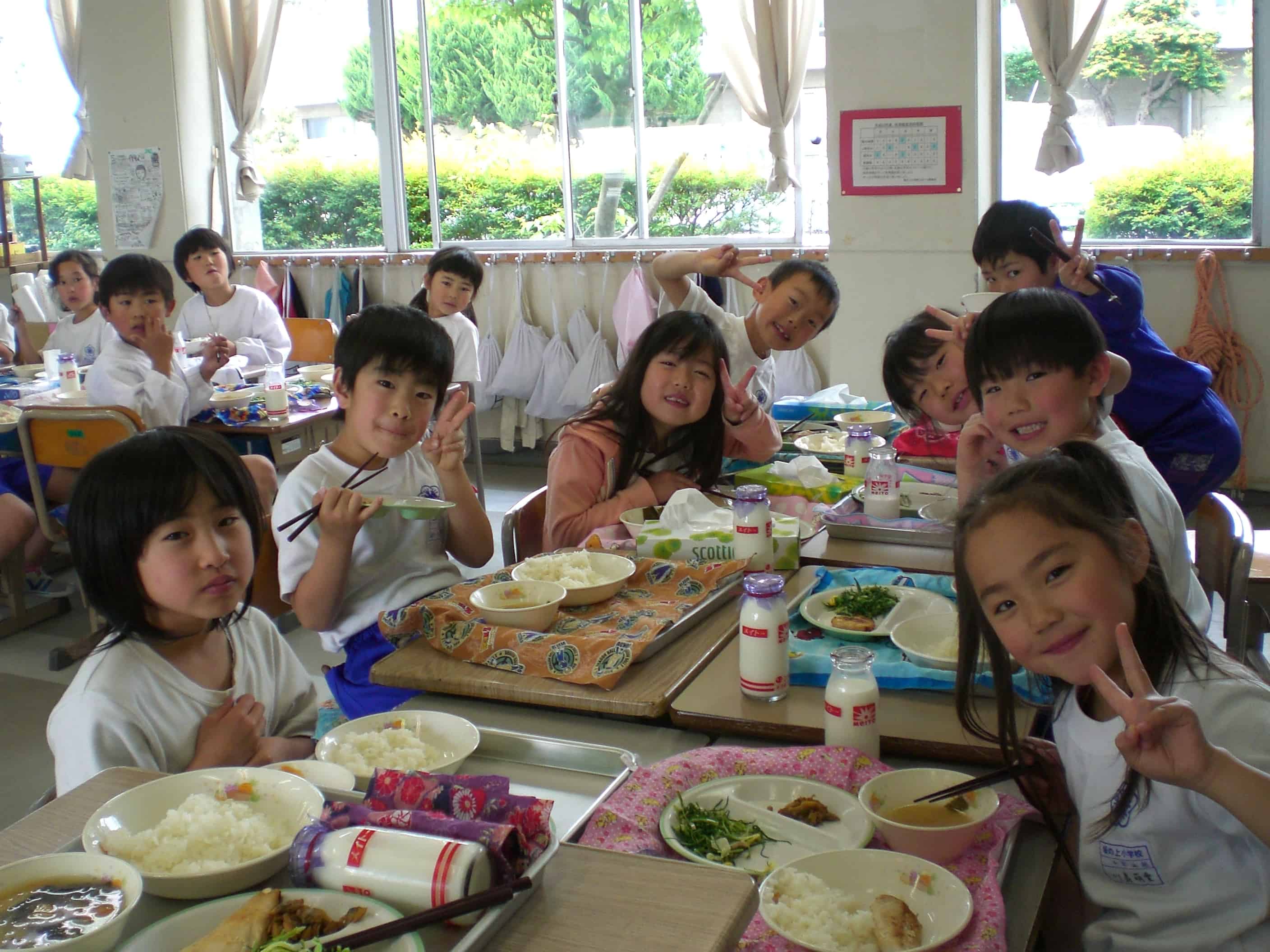 Lunch Time In Japan School