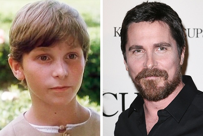 And Christian Bale, today 41, all grown up since starring in The Land of Fa...