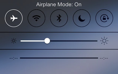 phone flight mode code