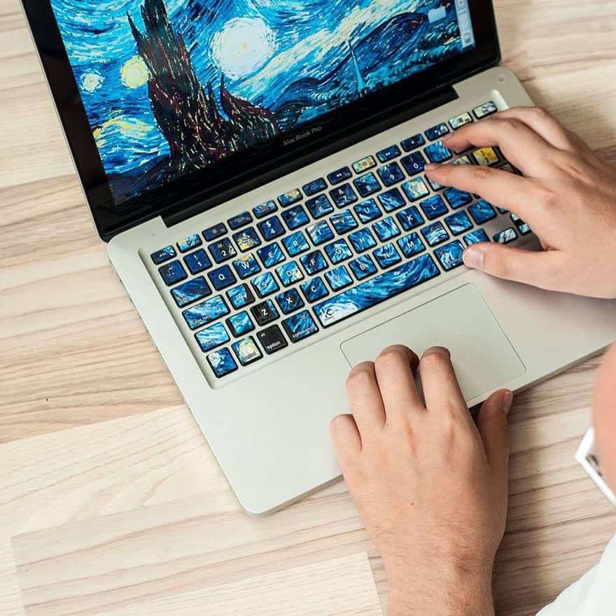 Turn Your Laptop Into Iconic Paintings With These Keyboard