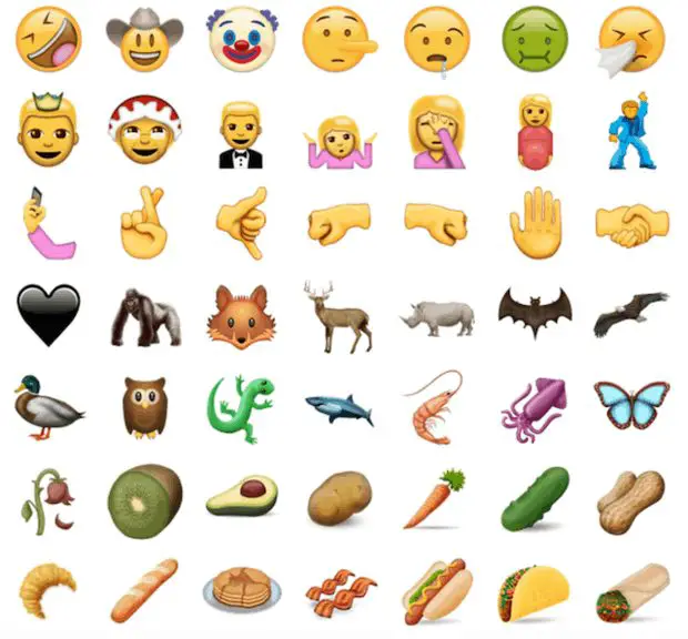 Here's Some Of The 72 New Emojis Debuting This Month