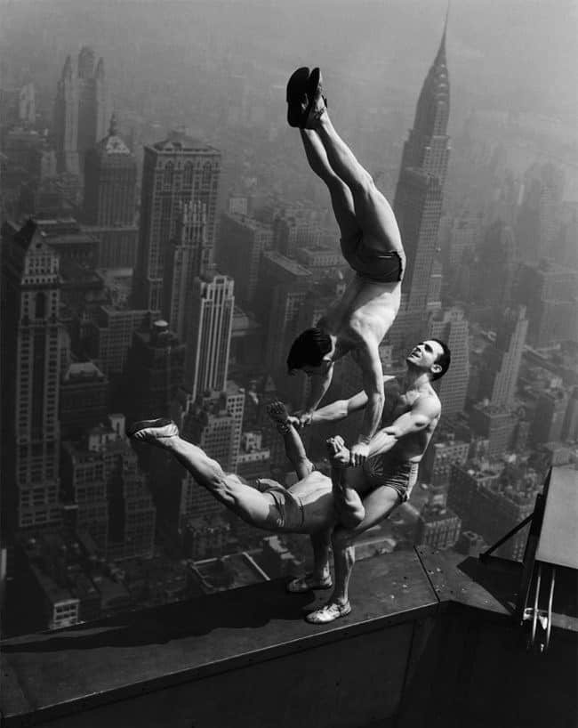 Acrobats Balance On Top Of The Empire State Building, 1934