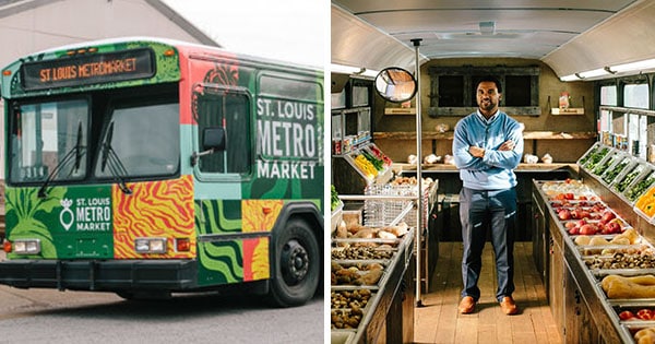 Volunteers Convert Old Bus Into Mobile Grocery Store, Bring Fresh Fruits And Veggies To Missouri ...