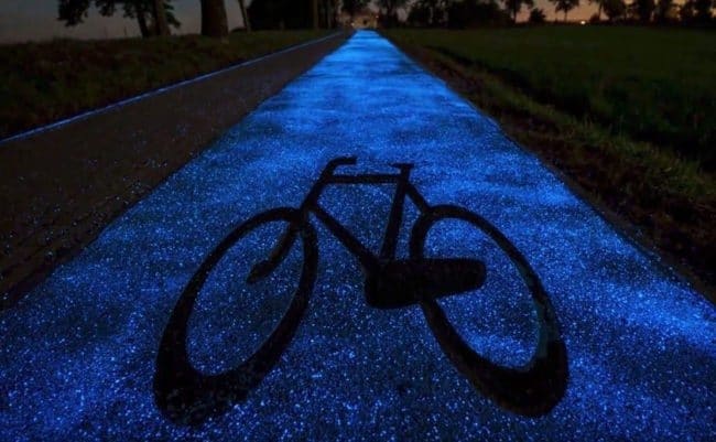 Poland S New Bicycle Path Glows In The Dark And It S As Magical As It