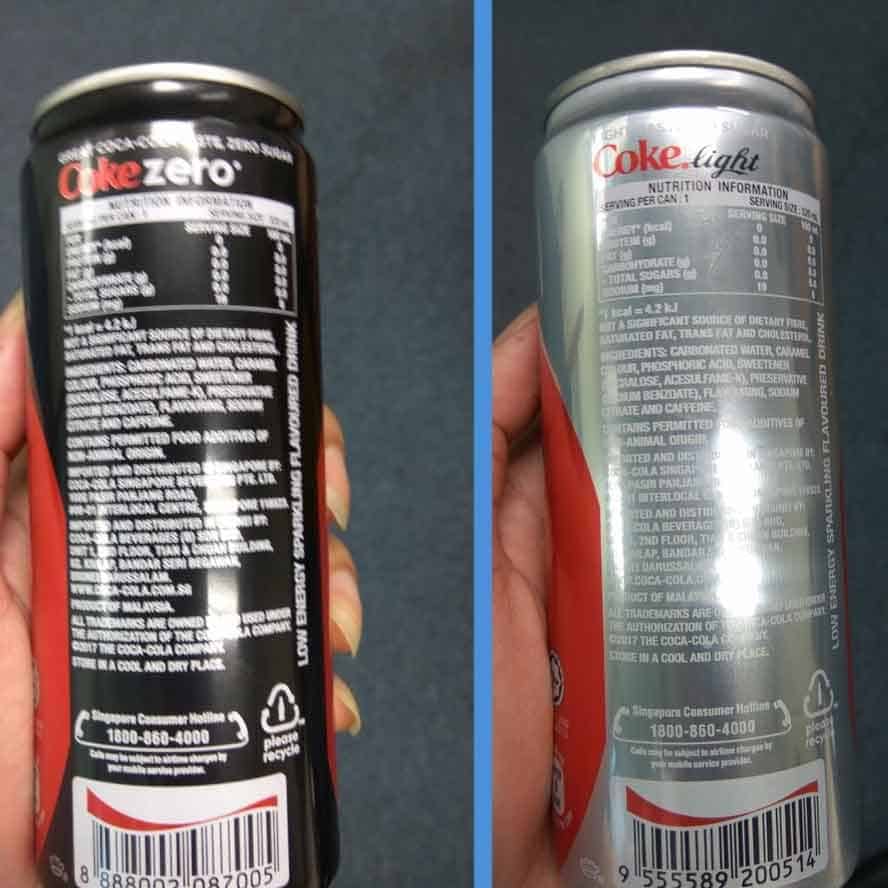 Coke Zero vs. Diet Coke