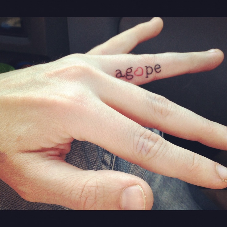 11.tattoo.with .word .finger.Agope Word Finger Tattoo For Men