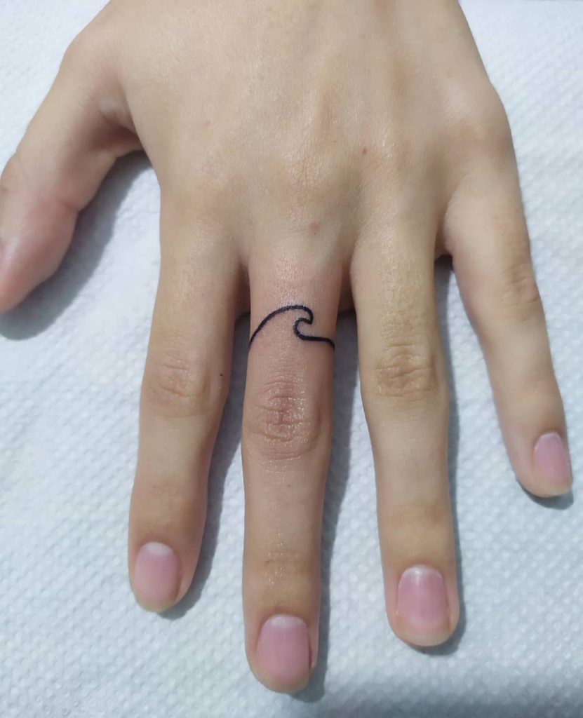 25.wave .finger.Wave Sea Ocean tattoo 26 831x1024 1