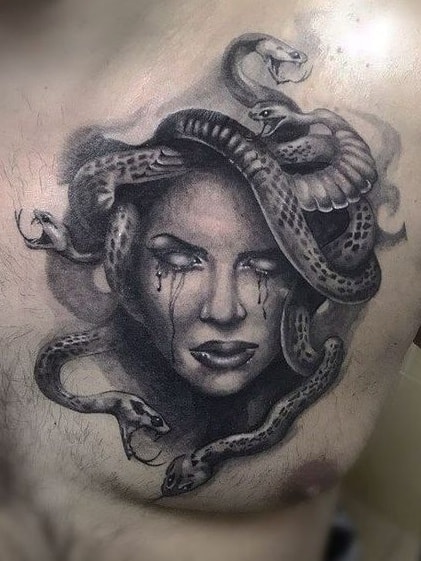 Alessandra Romeo   Medusa  Realistic mix sketch tattoo Healed work   Facebook