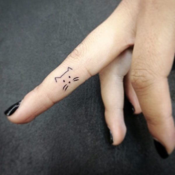 41.cat .whiskers.finger.cat face finger tattoo taohoo art 600x600 1