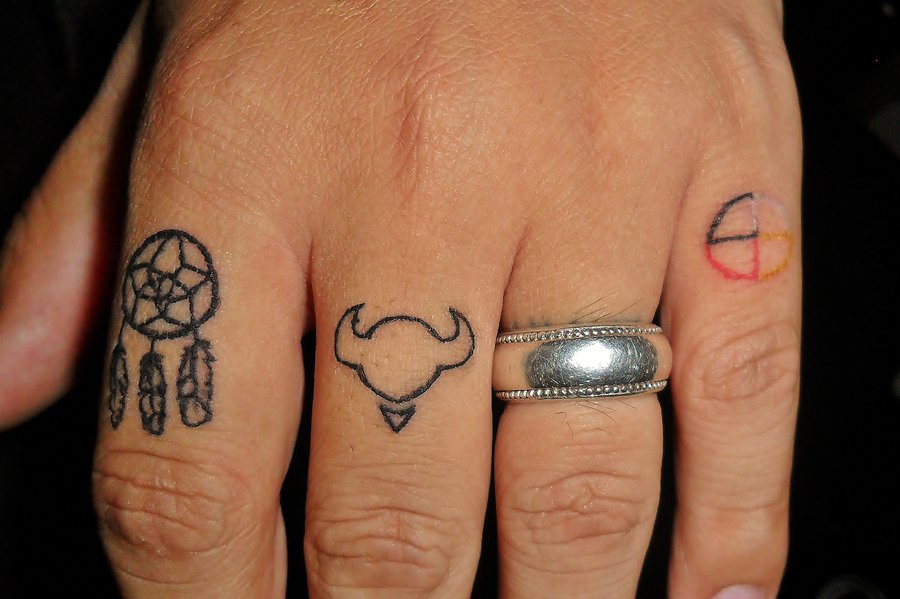 47.native.american finger tattoos