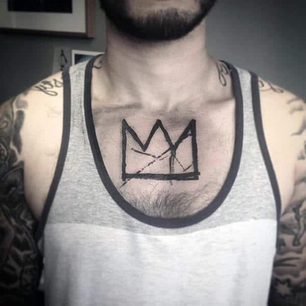 simple king crown tattoos