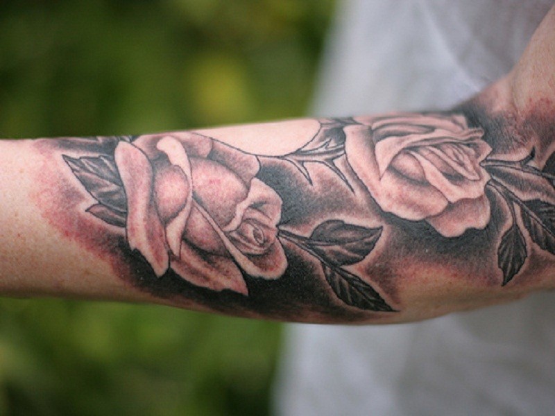 25 Stylish Rose Tattoos For Men