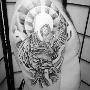 25 Angel Tattoo Designs For Men Of Faith – Pulptastic