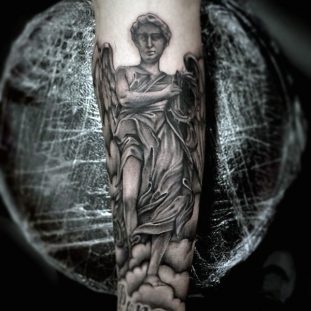 25 Angel Tattoo Designs For Men Of Faith – Pulptastic