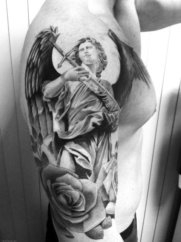 Miguel Angel Tattoo  Angel gothic frame church lancet lancetarch