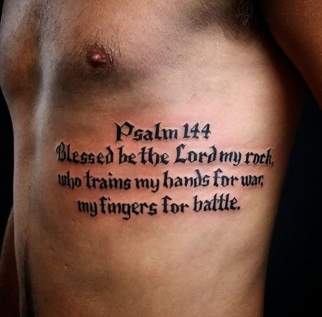 bible verse tattoos on ribs for men