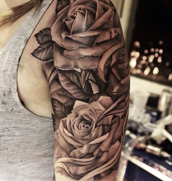 25 Stylish Rose Tattoos For Men  Pulptastic