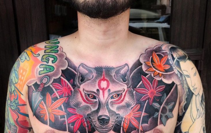 Yakuza Japanese Wolf Tattoo