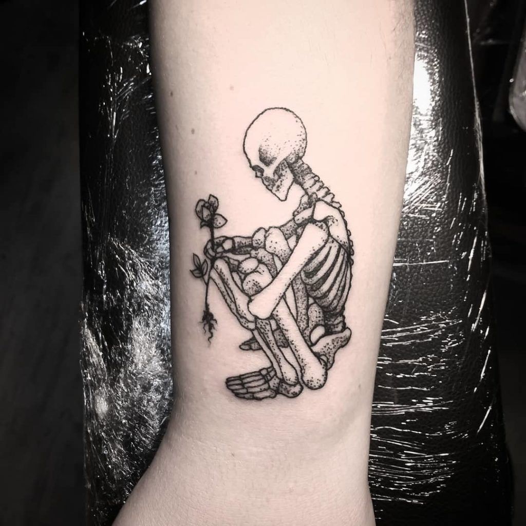 Skeleton tattoo  Tattoo Designs for Women  Skeleton tattoo