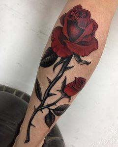 25 Stylish Rose Tattoos For Men – Pulptastic