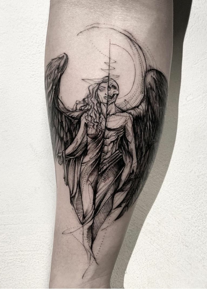 20 Angel Tattoos for Men of Faith 2023  The Trend Spotter