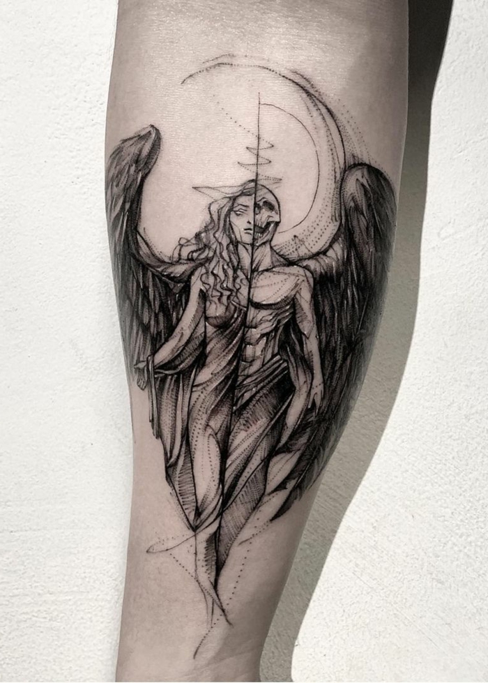 25 Angel Tattoo Designs For Men Of Faith