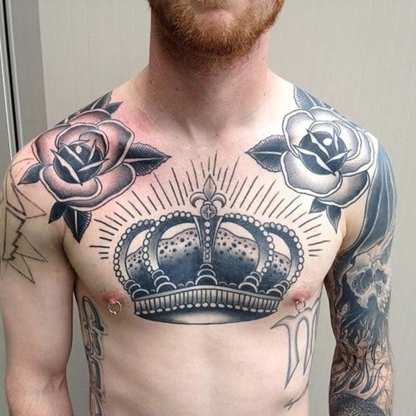 30 Crown Tattoos For Men Of Power