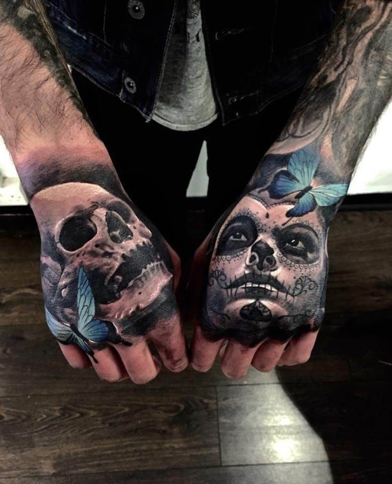 25 Frighteningly Cool Skeleton Hand Tattoo Designs LaptrinhX