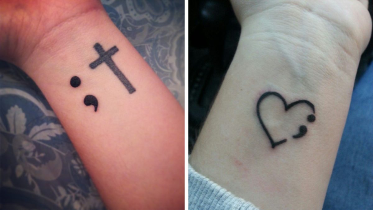 Meaning semicolon tattoo 100 Meaningful