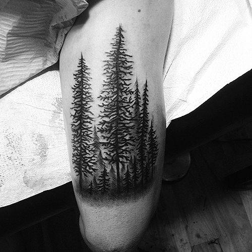 Pine Tattoo  Etsy
