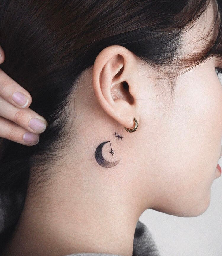 30 Cute Behind The Ear Tattoos For Women  LaptrinhX